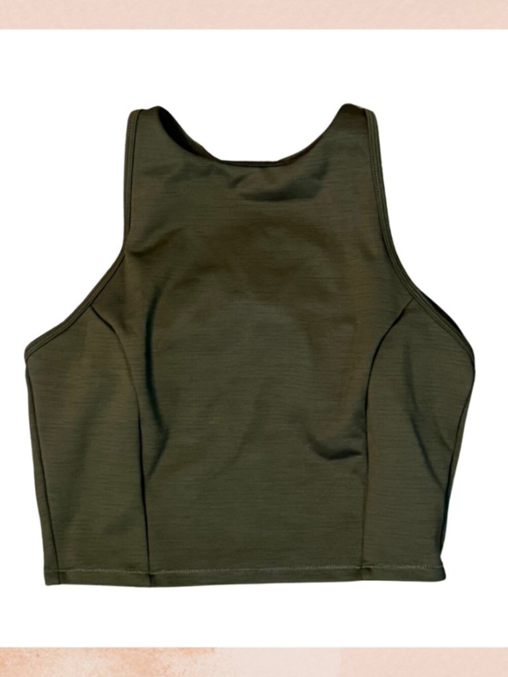 All In Motion Deep Olive Green Full Coverage Sports Bra